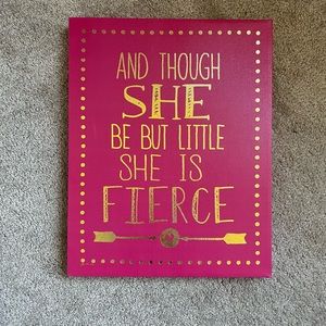 Room Decor Pink Girl 11x14 Sign